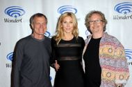 Actors Stephen Collins, Elizabeth Mitchell and writer Rockne S. O'Bannon attend WonderCon Anaheim 2014 - Day 1 - Source: Getty Photographer: Albert L. Ortega